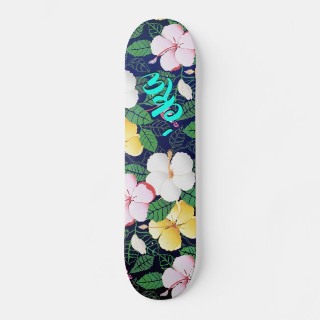 Skate Hibiscus Hawaiian Tropical Floral |"Skate eka (Frente)