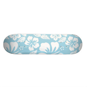 Skate Hibiscus Tropical Havaiana Azul-Claro