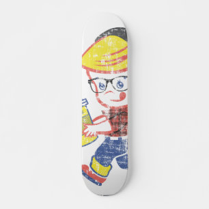 Skate Hipster Boy angustiou a ilustração de paródia d