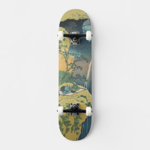 Skate Hokusai Amida cai no Japão, caindo em cascata