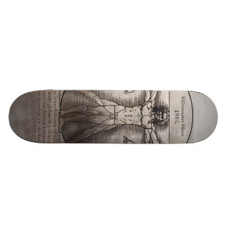 Skate Homem do Vitruvian de Leonardo da Vinci