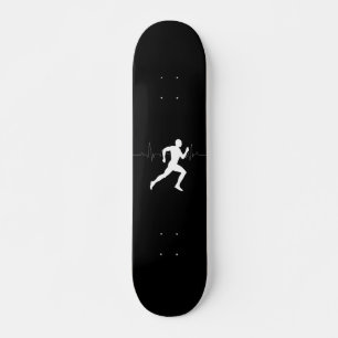 Skate Homem Runners Silhouette HeartBeat Line