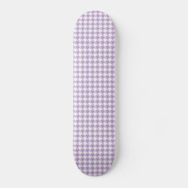Skate Houndstooth Lilac e Branco (Frente)