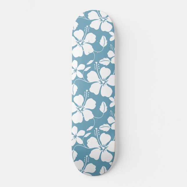 SKATE HULA HAWAIIANA (HIBISCUS) - AZUL (Frente)