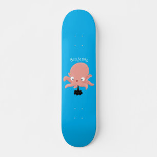 Skate Humor animado de polvo de bebê rosa e bonito