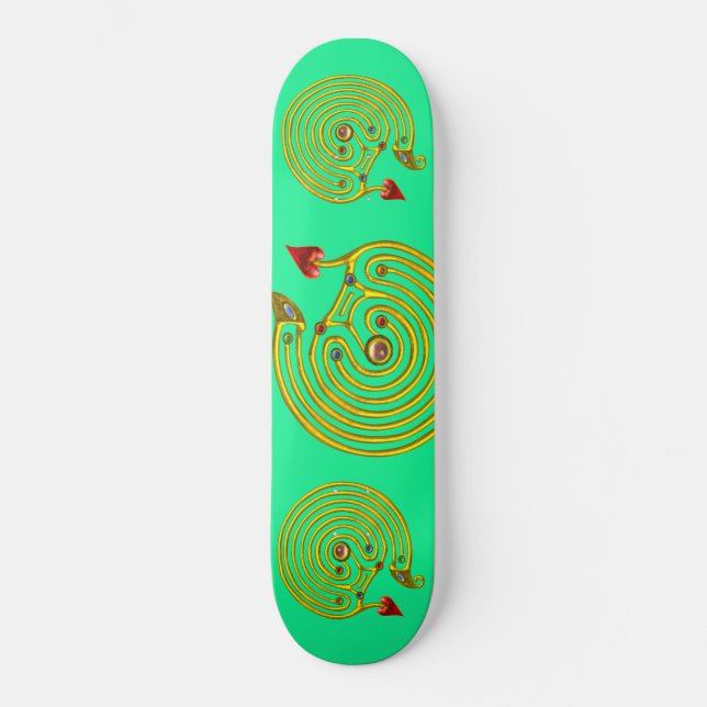 Skate HYPER LABYRINTH, green (Frente)