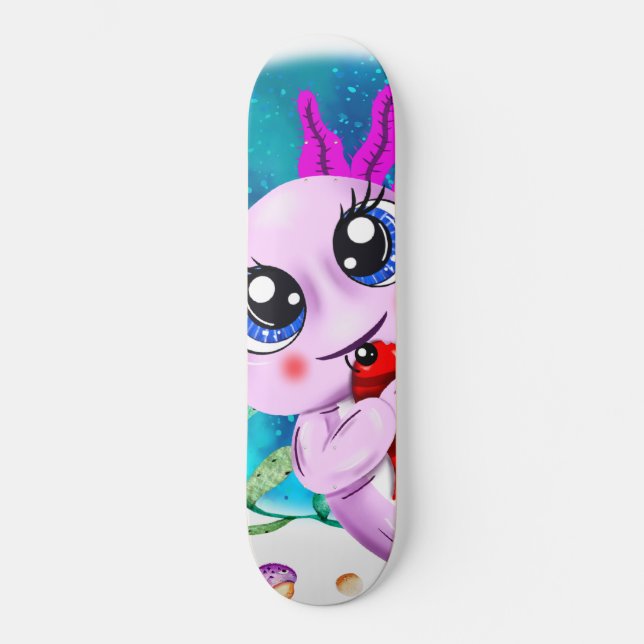 Skate I Axolotl, Cute Axolotl Cote (Frente)