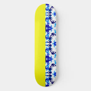 Skate Ice Blue Snowboarder Sky Amarelo Esporte de Neve