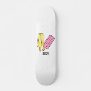 Skate Ice pop cartoon illustration