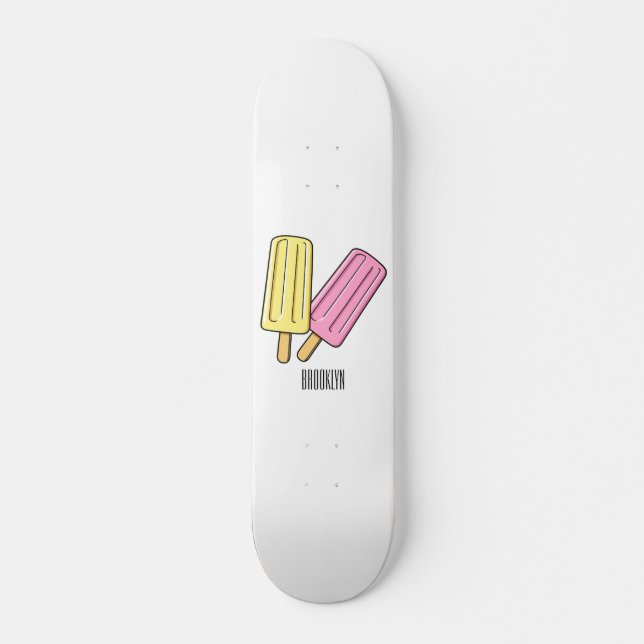 Skate Ice pop cartoon illustration  (Frente)