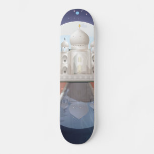 Skate ícone mundial indiano logotipo pôster de viagem
