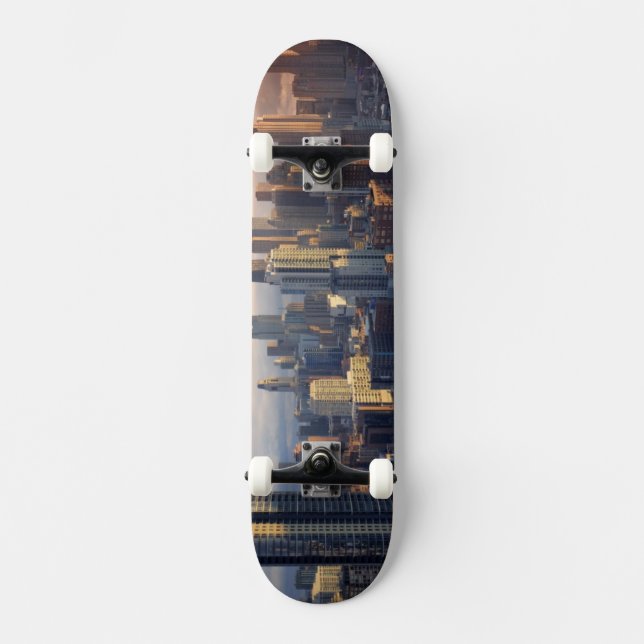 Skate Ideia da arquitectura da cidade com luz fantástica (Frente)