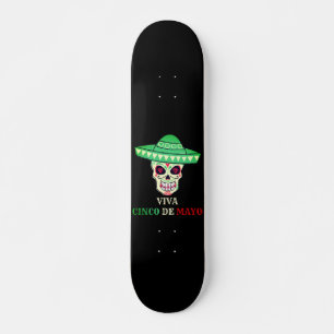 Skate Ideia divertida do partido de crânio VIVA CINCO D