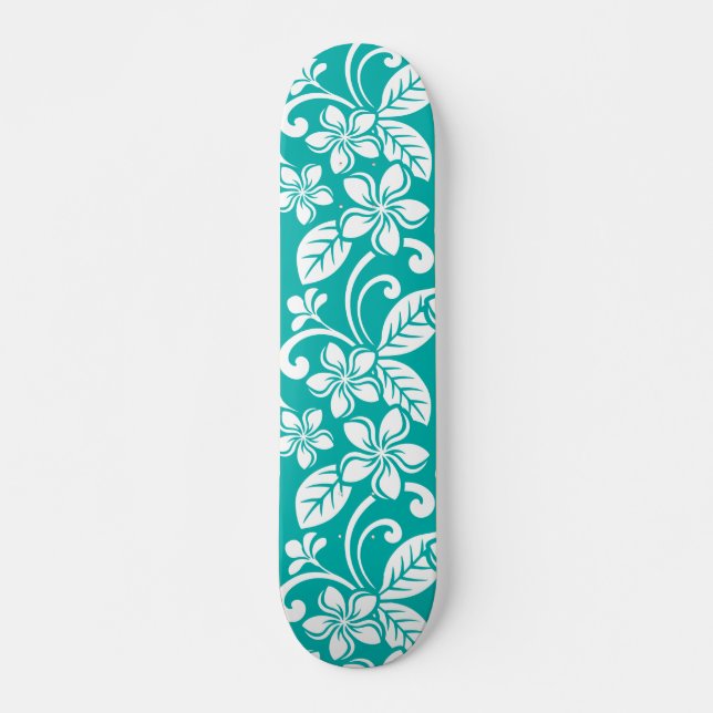 SKATE ILHA PLUMERIA (TURQUOISE) (Frente)