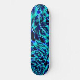Skate Ilusão metálica e torta, imagem azul a verde