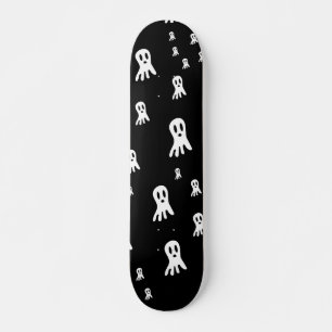 Skate Ilustração Assustadora de Fantasmas Góticos