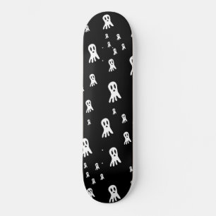 Skate Ilustração Assustadora de Fantasmas Góticos