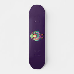 Skate Ilustração Colorida de Ovinos
