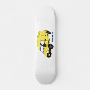 Skate Ilustração de carrinha de entrega