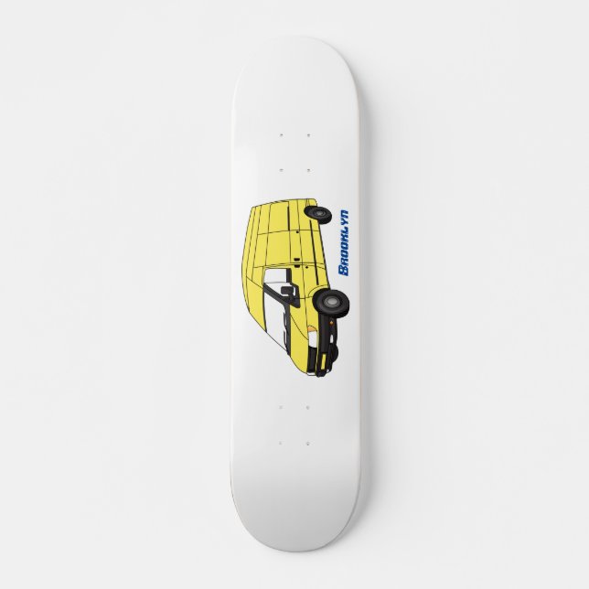 Skate Ilustração de carrinha de entrega (Frente)