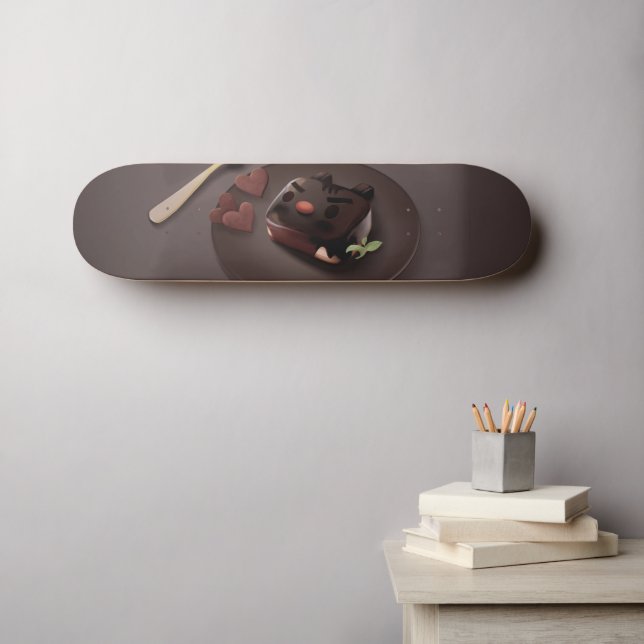Skate Ilustração de Chocolate Brownie (Arte de parede (Horz))