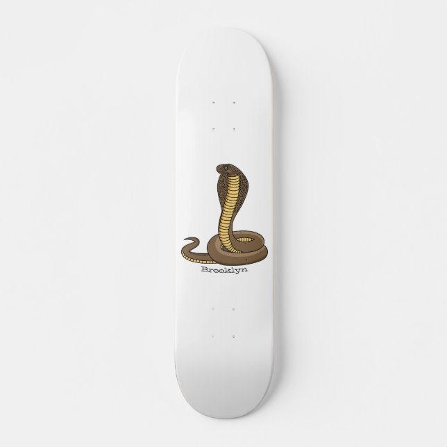 Skate Ilustração de cobra da cobra castanha (Frente)