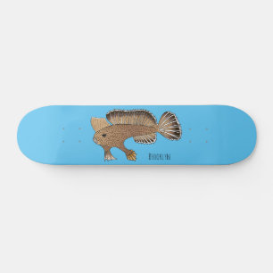 Skate Ilustração de desenho animado artesanal