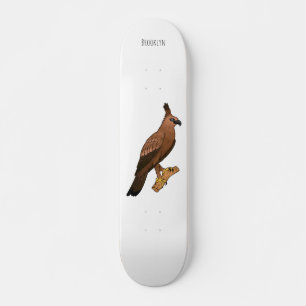 Skate Ilustração de desenho animado de ave-águia-gavião-