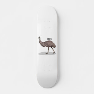 Skate Ilustração de desenho animado de aves da Emu