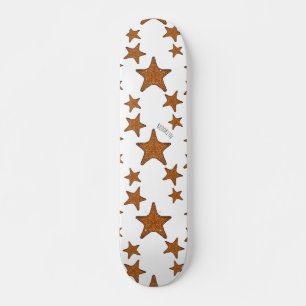 Skate Ilustração de desenho animado de estrela-do-mar