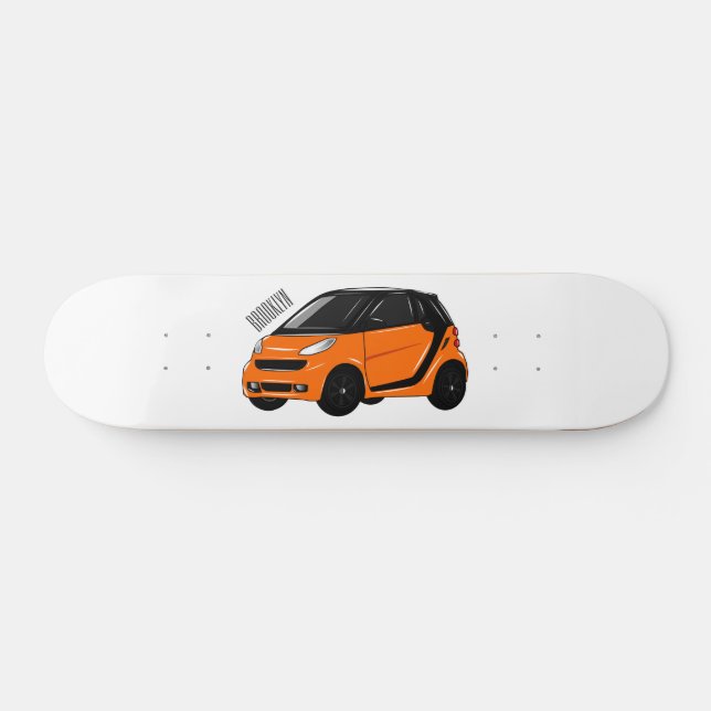 Skate Ilustração de desenho animado de microcarro (Horz)