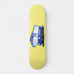 Skate Ilustração de desenho animado de ônibus moderno