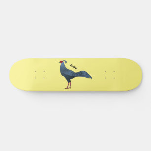 Skate Ilustração de desenho animado de pássaro de bombei