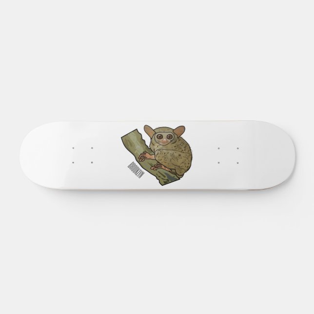 Skate Ilustração de desenho animado de Tarsier (Horz)