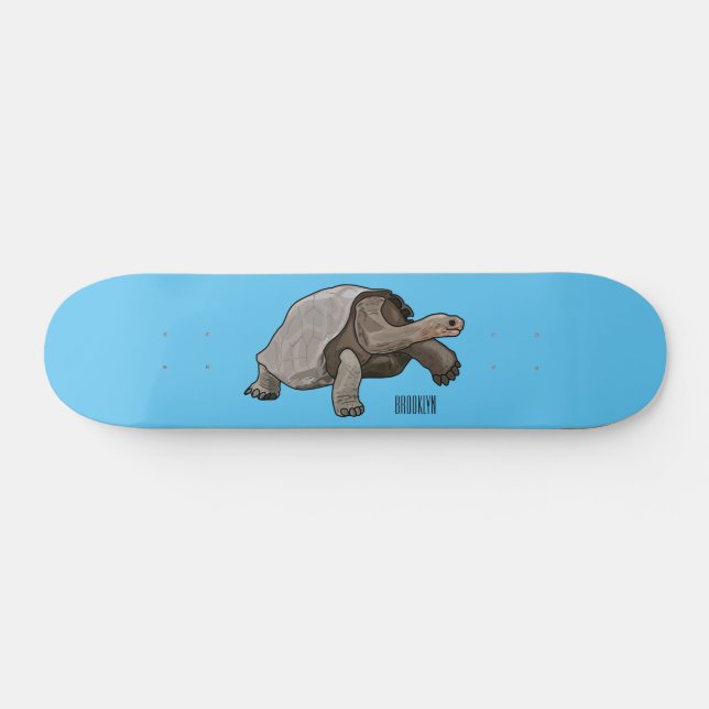 Skate Ilustração de desenho animado de tartaruga de Galá (Horz)