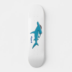 Skate Ilustração de desenho animado de tubarão-martelo