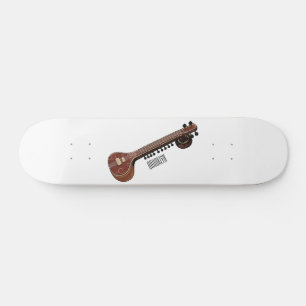 Skate Ilustração de desenho animado de violão