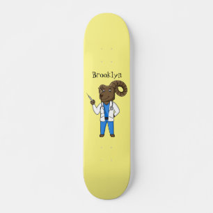 Skate Ilustração de desenho animado do médico de ovel