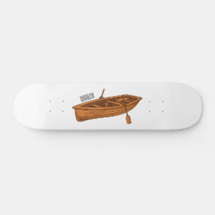 Skate Ilustração de desenho animado em Rowboat