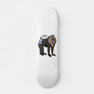 Skate Ilustração de desenho animado Mandrill