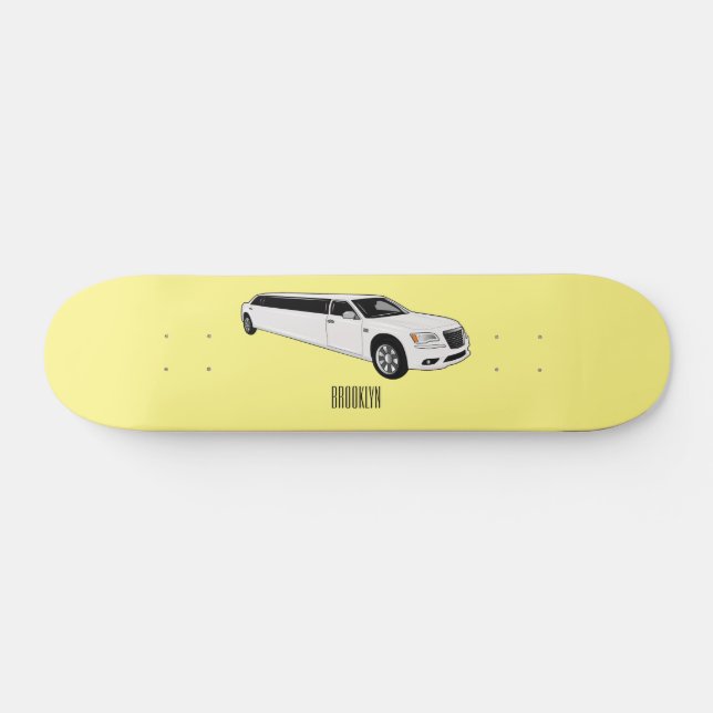 Skate Ilustração de desenho da limusine (Horz)