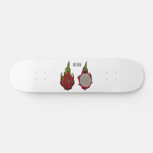 Skate Ilustração de desenho de fruta do dragão