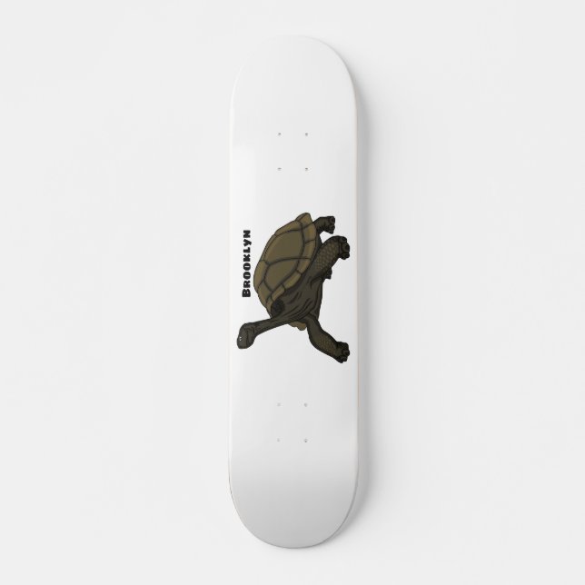 Skate Ilustração de tartaruga terrestre das Galápagos (Frente)