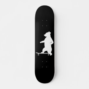 Skate Ilustração de um urso a cavalgar