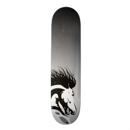 Skate ilustração dinâmica do cavalo
