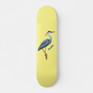 Skate ilustração do desenho animado azul-excelente