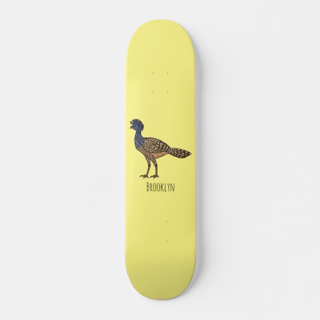 Skate ilustração do desenho animado de aves de cocurasso (Frente)