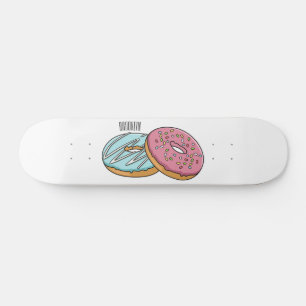 Skate ilustração do desenho animado de rosquinha