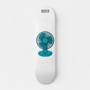 Skate Ilustração do desenho do ventilador