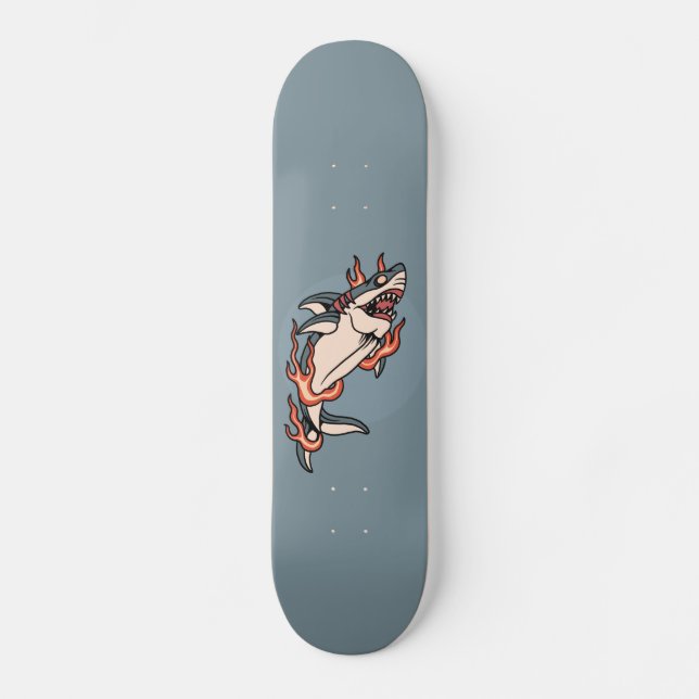 Skate Ilustração do Estilo de Tatuagem de Chamada de Tub (Frente)
